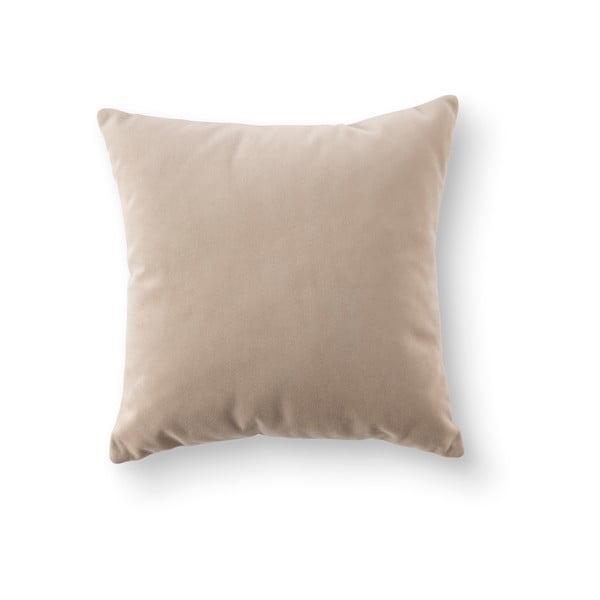 Beżowa aksamitna poduszka na sofę Bean – EMKO