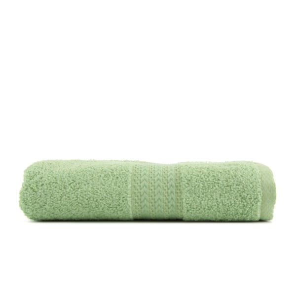 Zelený ręcznik z czystej bawełny Foutastic, 50x90 cm