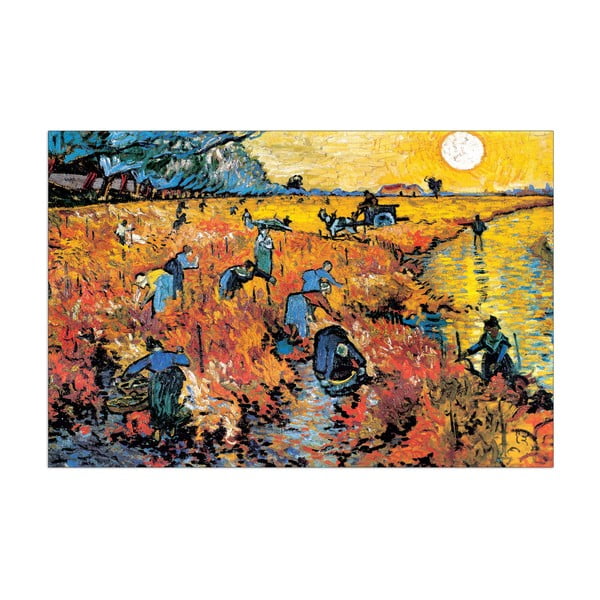 Obraz Vincent Van Gogh - Czerwona winnica, 90x60 cm