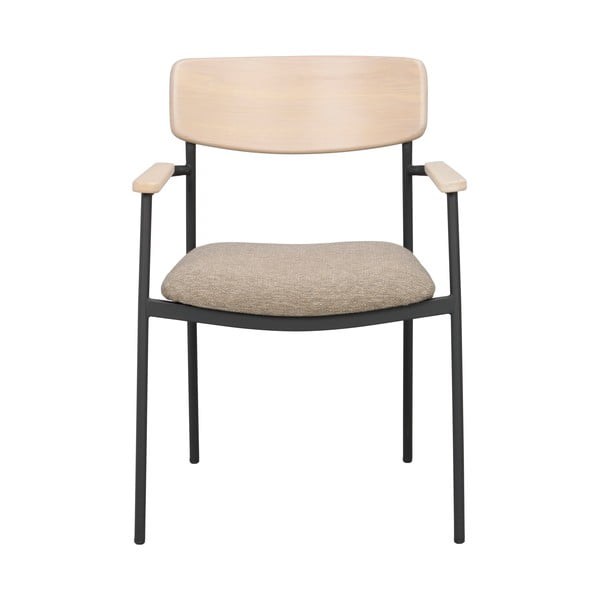 Beżowo-naturalne krzesła zestaw 2 szt. Maymont – Rowico-image-2