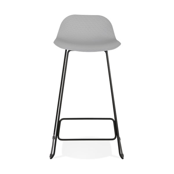 Szary hoker z czarnymi nogami Kokoon Slade, wys. siedziska 76 cm-image-2