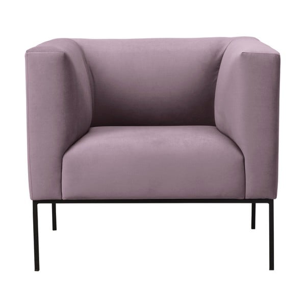 Jasnoróżowy aksamitny fotel Windsor & Co Sofas Neptune