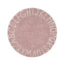 Jasnoróżowy bawełniany dywan dziecięcy tkany ręcznie odpowiedni do prania ø150 cm ABC Vintage Nude – Lorena Canals