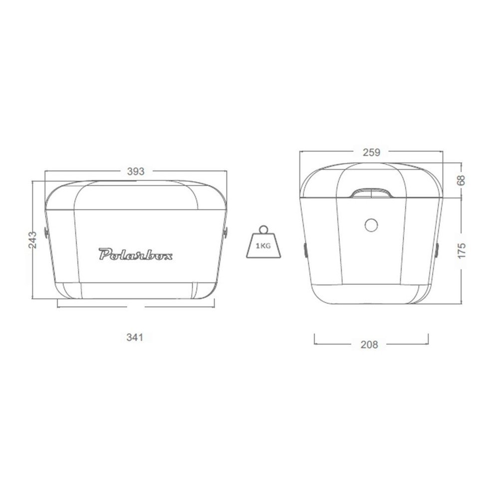 Jasnozielony pojemnik chłodzący 12 l Pop – Polarbox (zdjęcie 5)