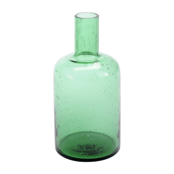 Zielony wazon z bąbelkowego szkła ComingB 