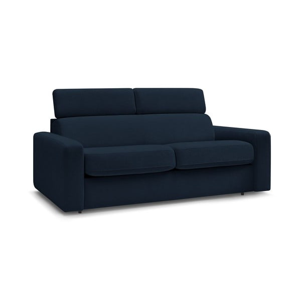 Ciemnoniebieska rozkładana sofa 195 cm Monaco – Bobochic Paris-image-1