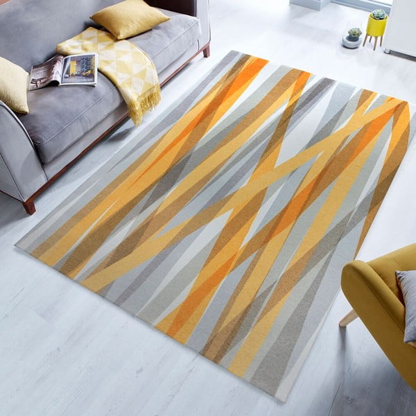 Pomarańczowo-szary dywan odpowiedni do prania 170x240 cm MATCH ISABELLA – Flair Rugs-image-1