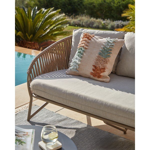 Jasnobrązowa sofa ogrodowa Branzie – Kave Home-image-1