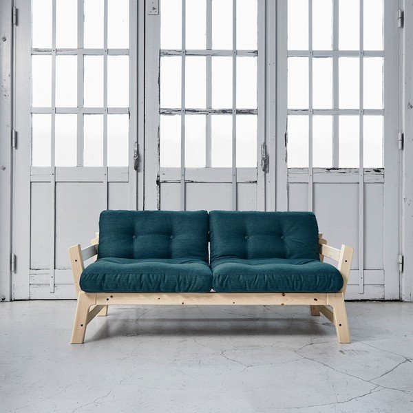 Sofa rozkładana Karup Step Natural/Deep Blue-image-1