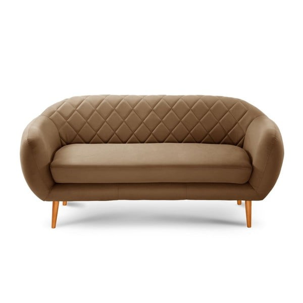 Jasnobrązowa sofa 3-osobowa Scandi by Stella Cadente Maison Diva