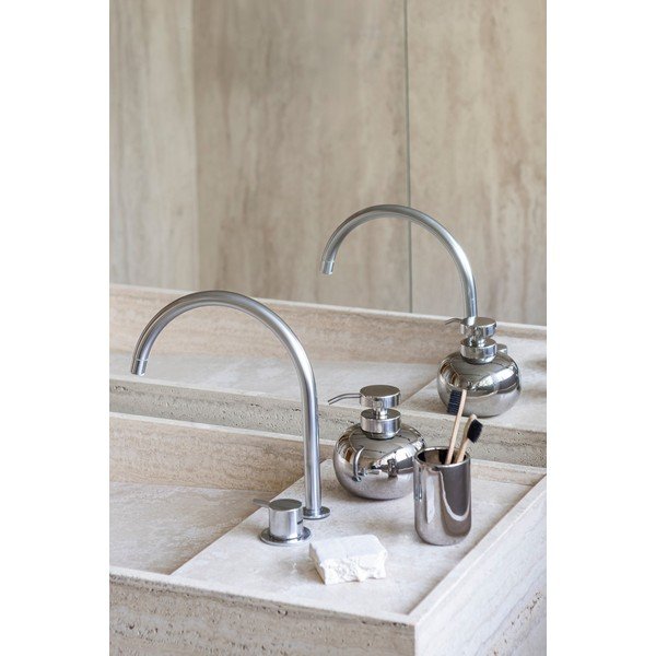 Ceramiczny dozownik do mydła w kolorze srebra 200 ml Lotus – Mette Ditmer Denmark-image-2