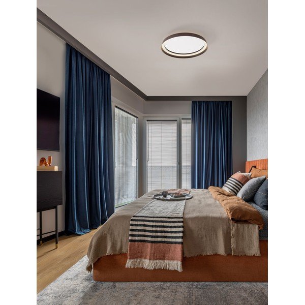Brązowa aluminiowa lampa sufitowa LED ze ściemniaczem Ormi – Nova Luce-image-1