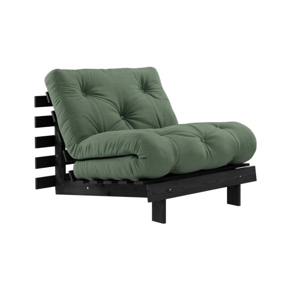 Zielony fotel Roots Black Night – Karup Design