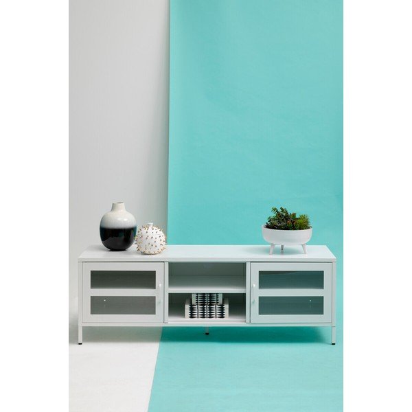 Biała stalowa szafka pod TV 150x50x45 cm Acier – Premier Housewares-image-3