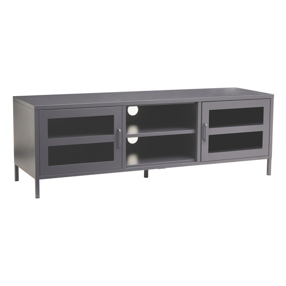 Szara stalowa szafka pod TV 150x50x45 cm Acier – Premier Housewares
