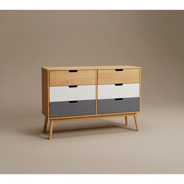 Komoda z litego drewna sosnowego Marckeric Cusco, szer. 120 cm-image-2