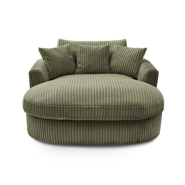 Zielony sztruksowy fotel Belem – Bobochic Paris-image-3