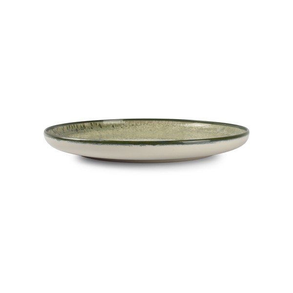 Zielony/kremowy kamionkowy talerz ø 27 cm Gravel – ONA-image-2