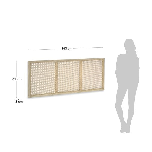 Zagłówek łóżka z drewna Mindi Kave Home Rexit, 163x65 cm-image-4