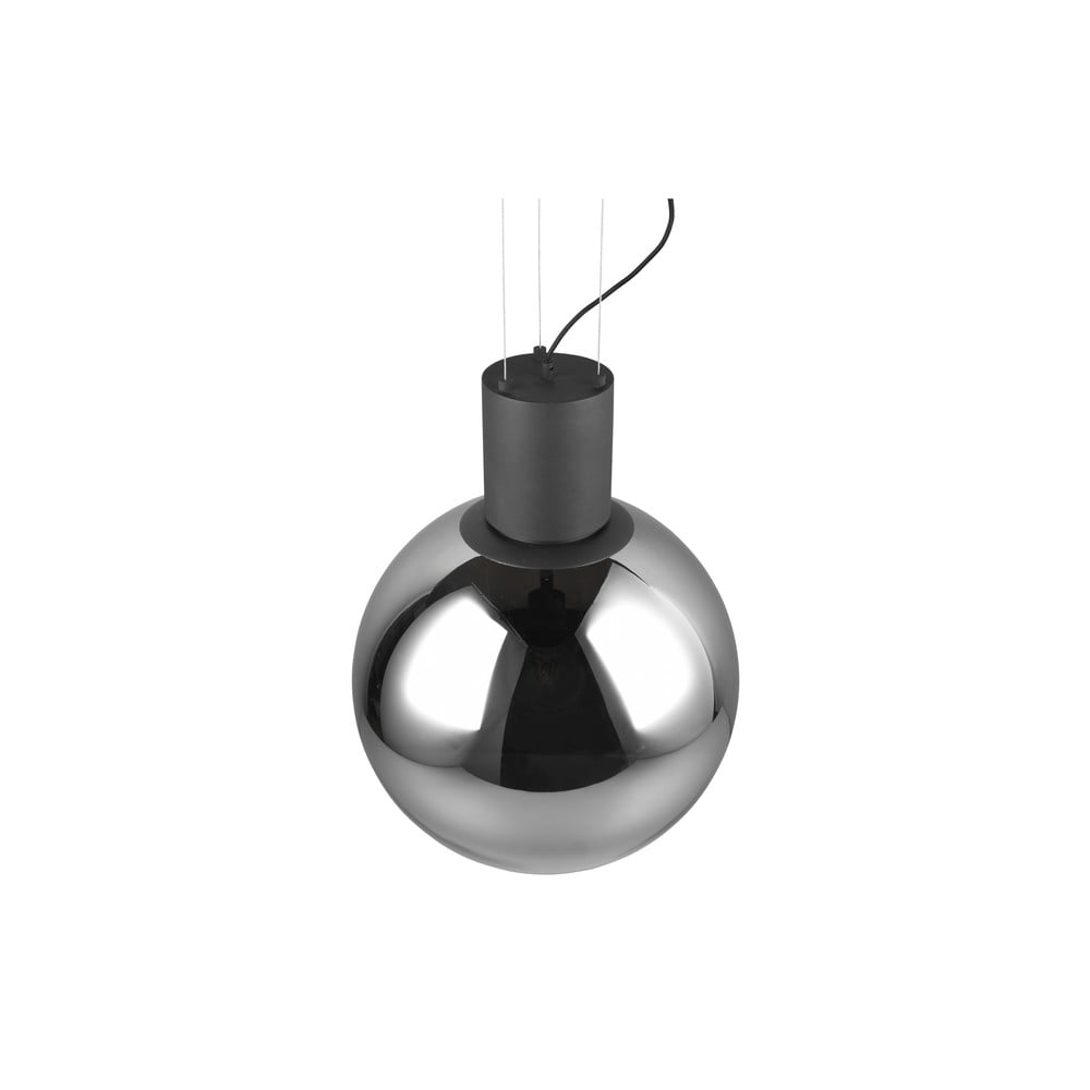 Czarna lampa wisząca LED ze szklanym kloszem ø 50 cm Cipallone – CINQUE (zdjęcie 4)