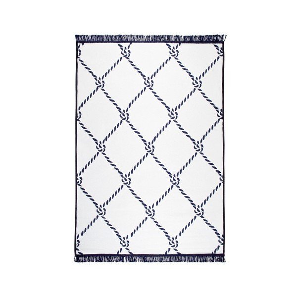 Niebiesko-biały dywan dwustronny Cihan Bilisim Tekstil Rope, 160x250 cm-image-1
