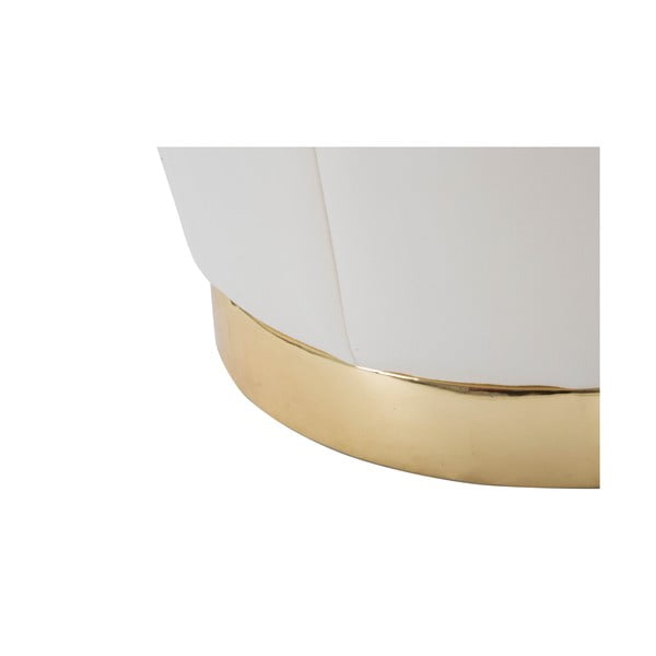 Kremowy aksamitny puf Paris – Mauro Ferretti-image-3