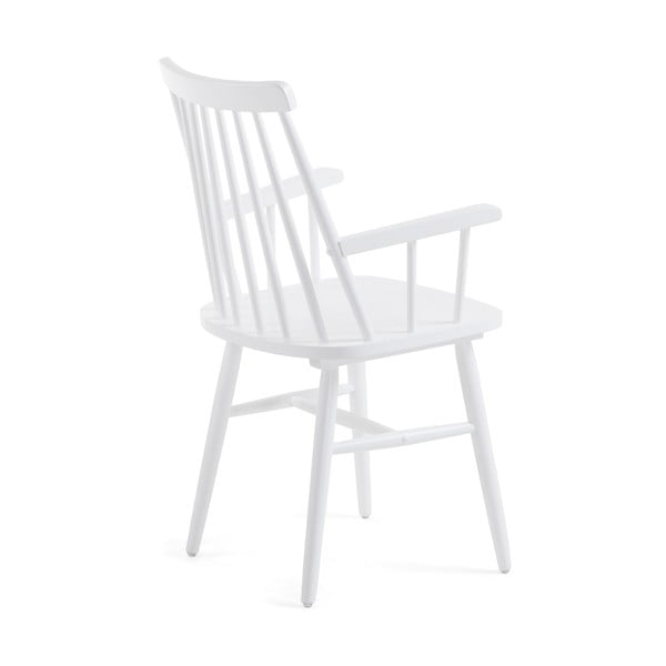 Białe krzesło z drewna kauczukowego Kave Home Kristie-image-3