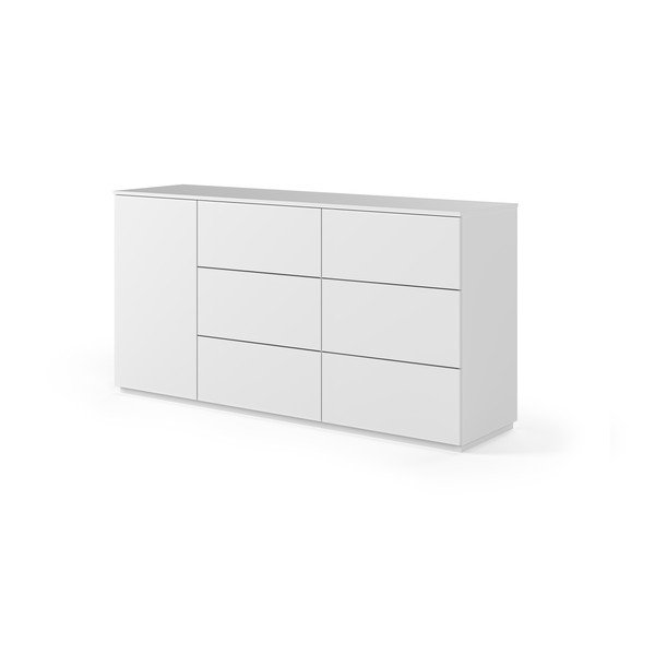 Biała komoda z drzwiczkami i 6 szufladami TemaHome Join-image-2
