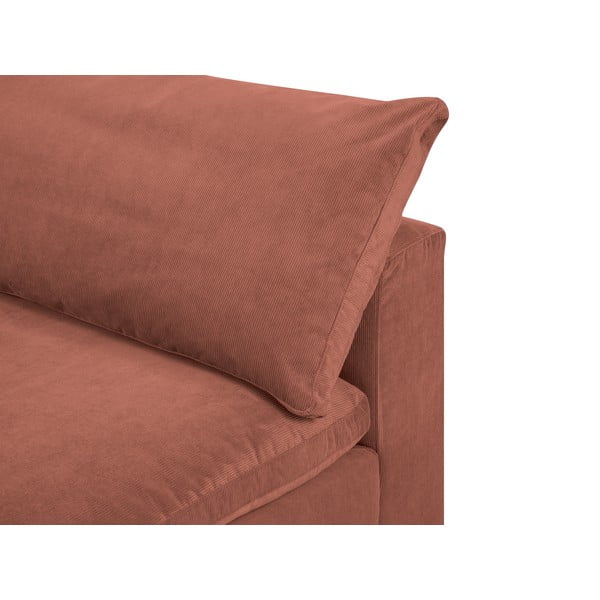 Różowa dwustronna narożna część sztruksowej sofy modułowej Windsor & Co Sofas Galaxy-image-3