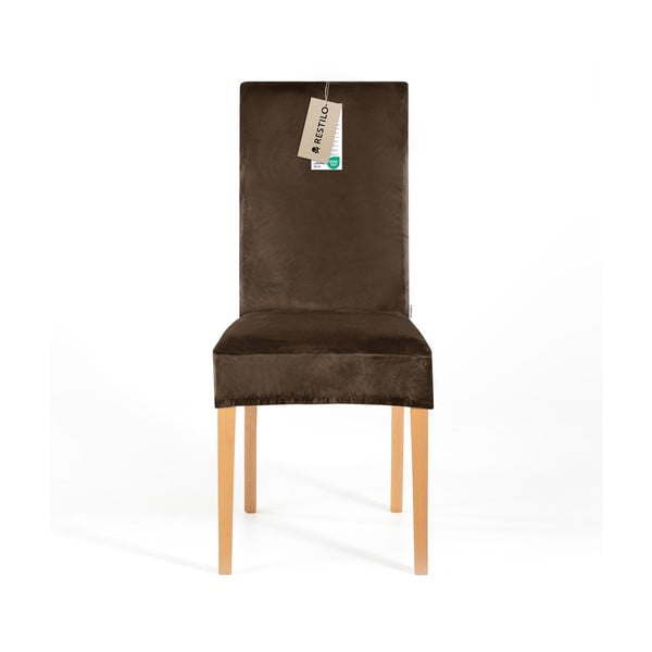 Brązowy elastyczny pokrowiec na krzesło 48 cm Sento – Restilo