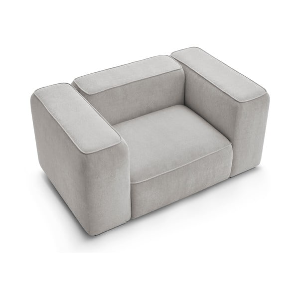 Jasnoszary fotel Zephyr – Bobochic Paris-image-4