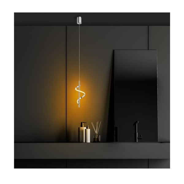 Lampa wisząca LED w kolorze srebra ø 16 cm Likma – Opviq lights-image-3