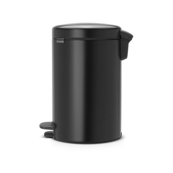 Czarny kosz na śmieci z pedałem Brabantia Newicon, 12 l-image-3