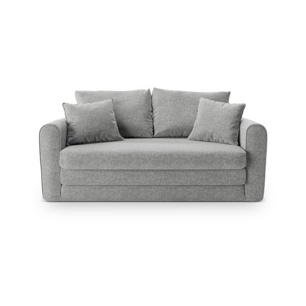 Jasnoszara rozkładana sofa 158 cm Lido – Micadoni -image-2