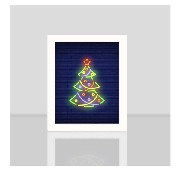 Obraz w białej ramie Christmas Tree, 23,5x28,5 cm