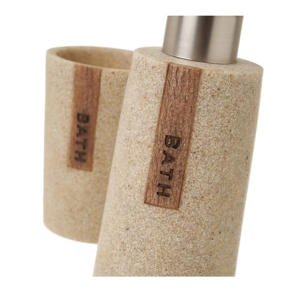 Beżowy zestaw akcesoriów łazienkowych – Casa Selección-image-3