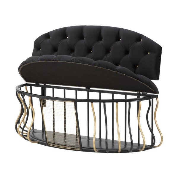Czarna sofa Mauro Ferretti Glam-image-2