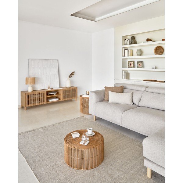 Kremowy dywan z mieszanki wełny 160x230 cm Carime – Kave Home-image-1