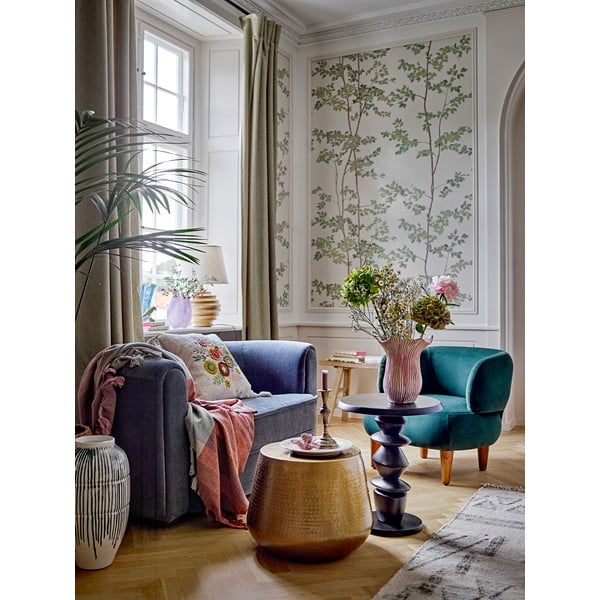 Metalowy okrągły stolik w kolorze złota ø 50 cm Avola – Bloomingville-image-1