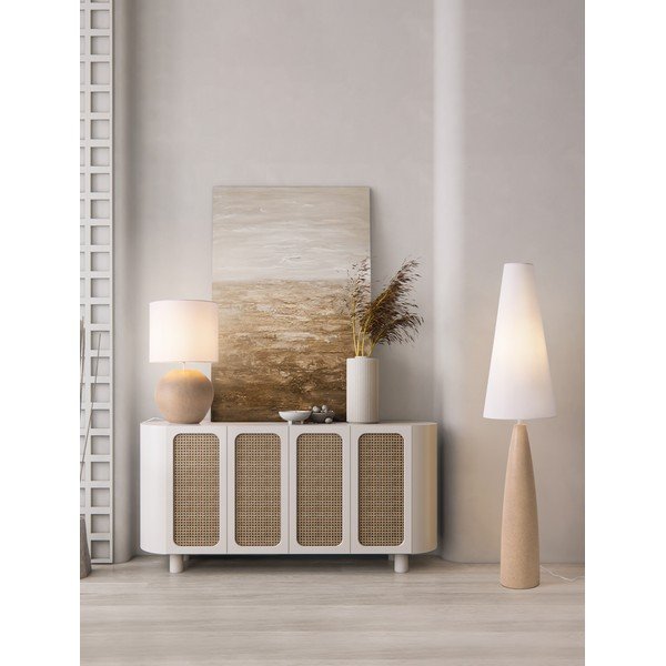 Biała/kremowa lampa stojąca (wysokość 130 cm) Mizu – Nova Luce-image-3