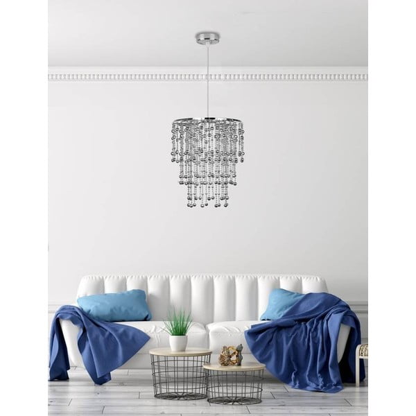 Lampa wisząca w kolorze srebra ø 22,5 cm Roni – Candellux Lighting-image-1