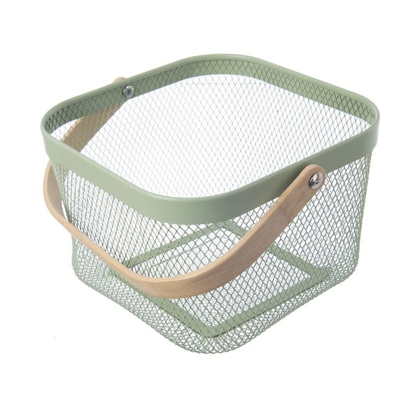 Metalowy koszyk druciany 24,5x24,5x30 cm Greenish – Orion