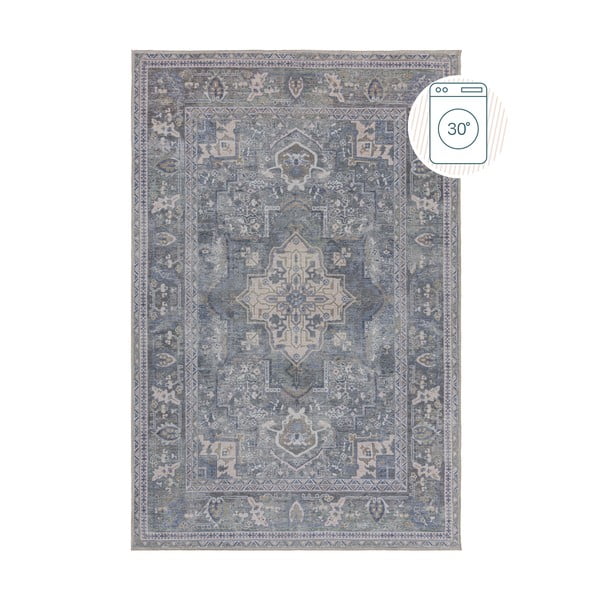 Zielony dywan z mieszanki włókien z recyklingu odpowiedni do prania 80x150 cm Windsor – Flair Rugs