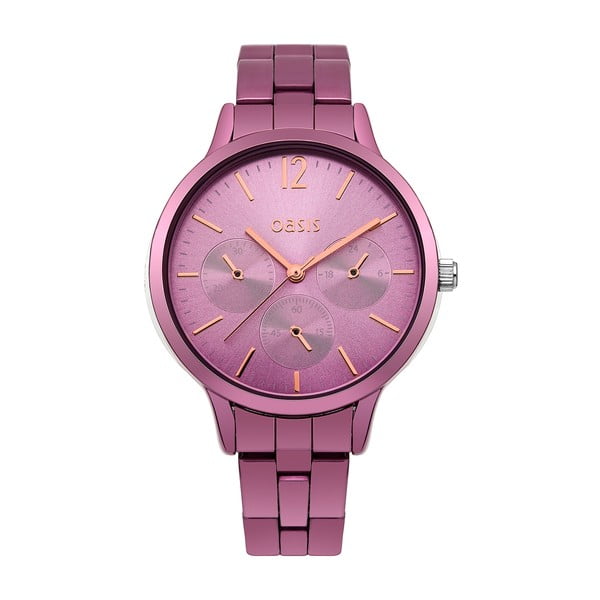Różowy zegarek damski Oasis