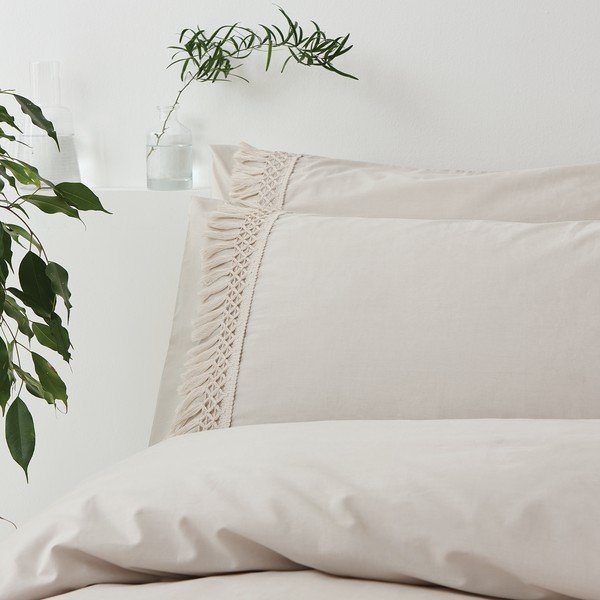 Szarobeżowa bawełniana pościel Pineapple Elephant Izmir, 200x200 cm-image-1