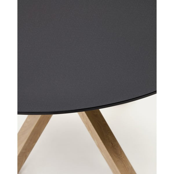 Okrągły stół ze szklanym blatem ø 120 cm Argo – Kave Home-image-3