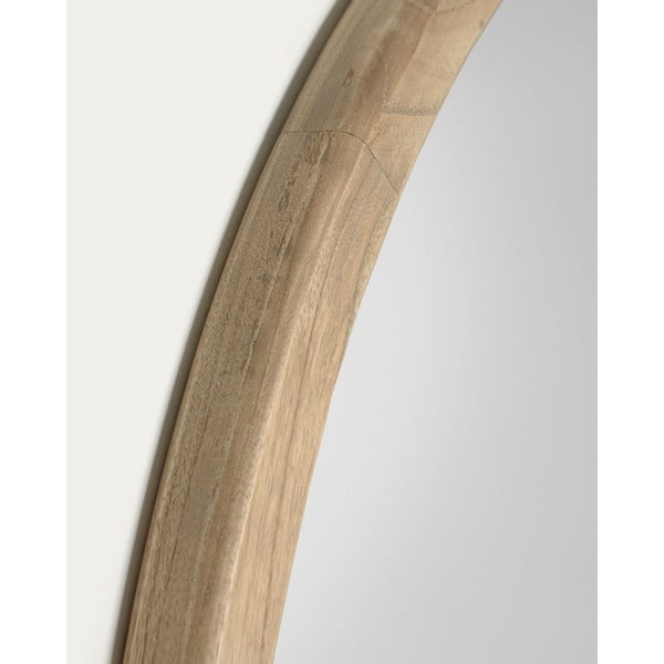 Lustro ścienne z drewnianą ramą ø 80 cm Alum – Kave Home-image-4