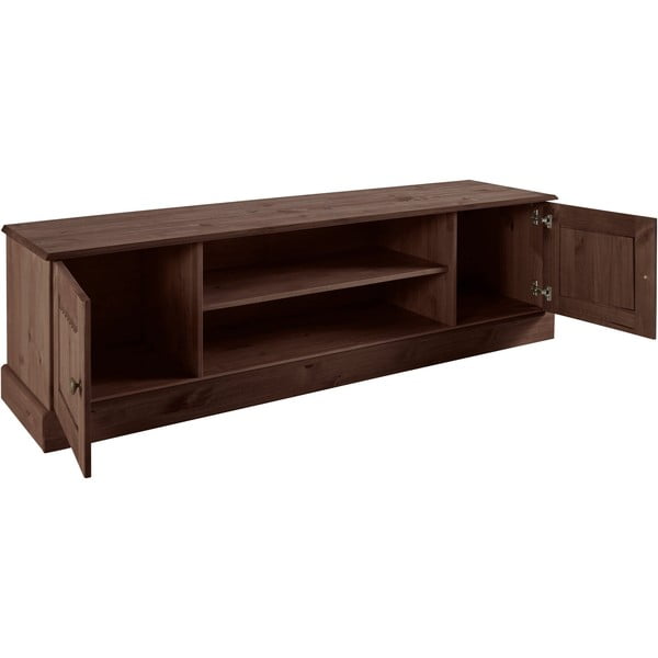 Brązowa szafka pod TV z litego drewna sosnowego 45x40 cm Mille – Støraa-image-3