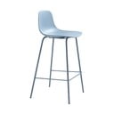 Jasnoniebieski plastikowy hoker (wysokość siedziska 67,5 cm) Whitby – Unique Furniture