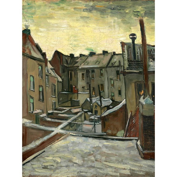 Obraz – reprodukcja 50x70 cm Houses Seen from the Back, Vincent van Gogh  – Fedkolor